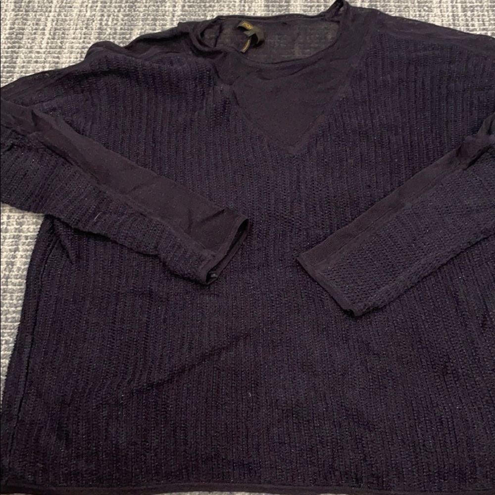 Maje lightweight navy sweater